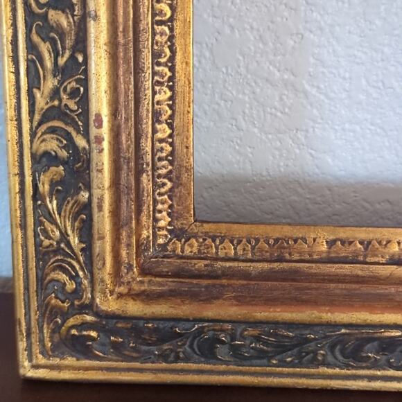 Antique 1700s-1800s Gold Gilt Large Wood Portrait Art Frame 26.5"× 21.25" - Picture 5 of 10